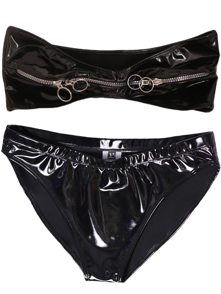 Thong Bikini Women - Conjunto de Roupa em PVC com