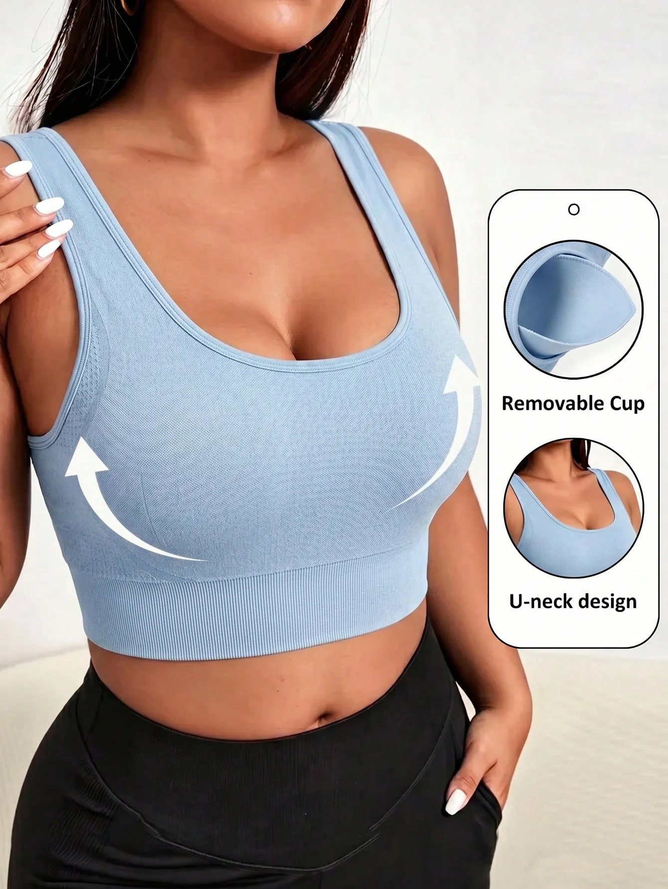 Push Up Bra Padded - Sutiã Esportivo Sem Costura Plus Size