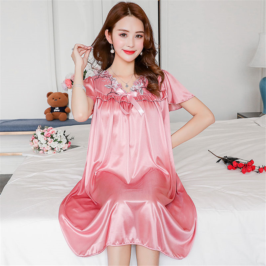 Novo verão camisola de seda ge - Robe Silk Women avaliação e preço