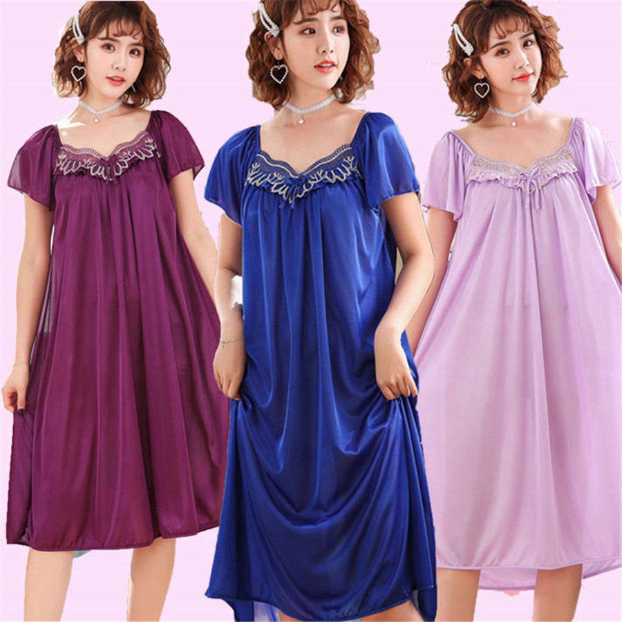 Novo verão camisola de seda ge - Robe Silk Women avaliação e preço