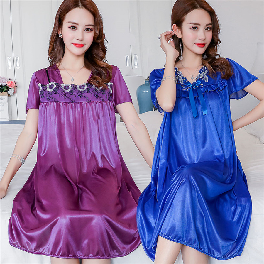 Novo verão camisola de seda ge - Robe Silk Women avaliação e preço